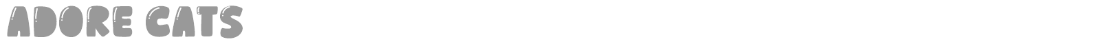 Adore Cats font preview